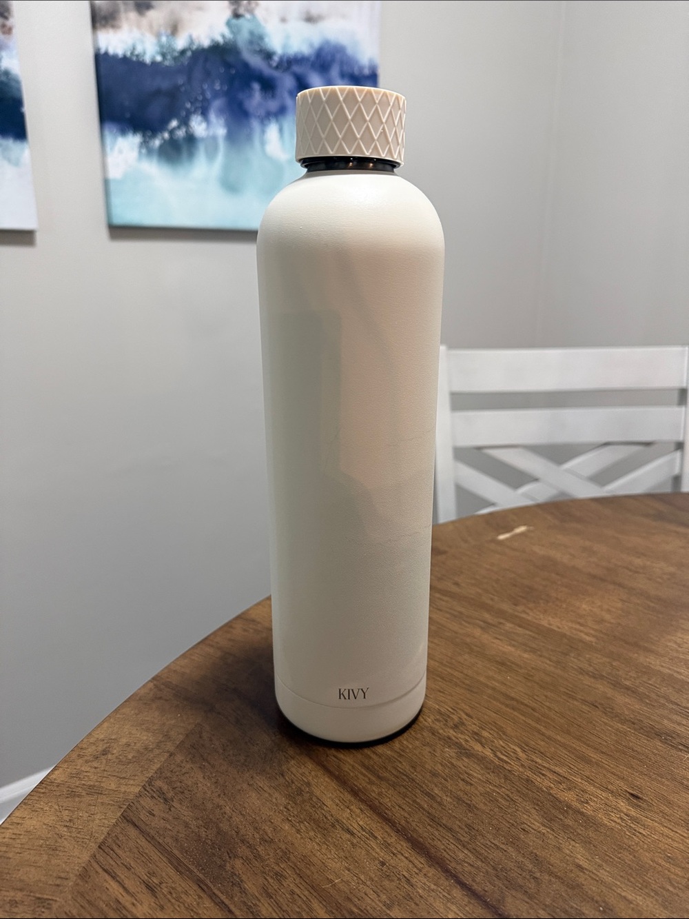 Cream Insulated Stainless Steel Water Bottle
